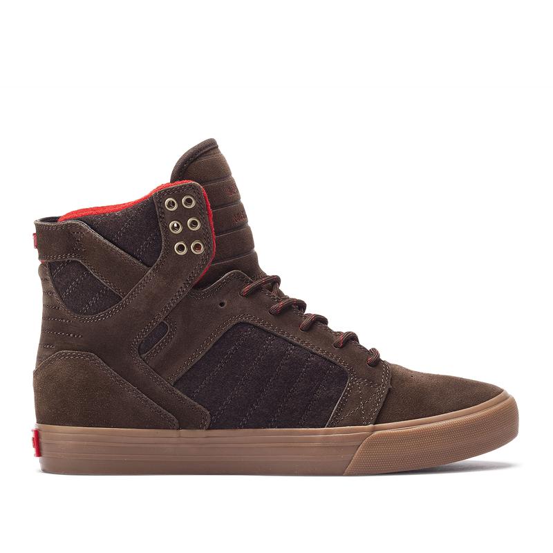 Supra SKYTOP Sneaker High Damen Braun Lagerverkauf ULWYN0745